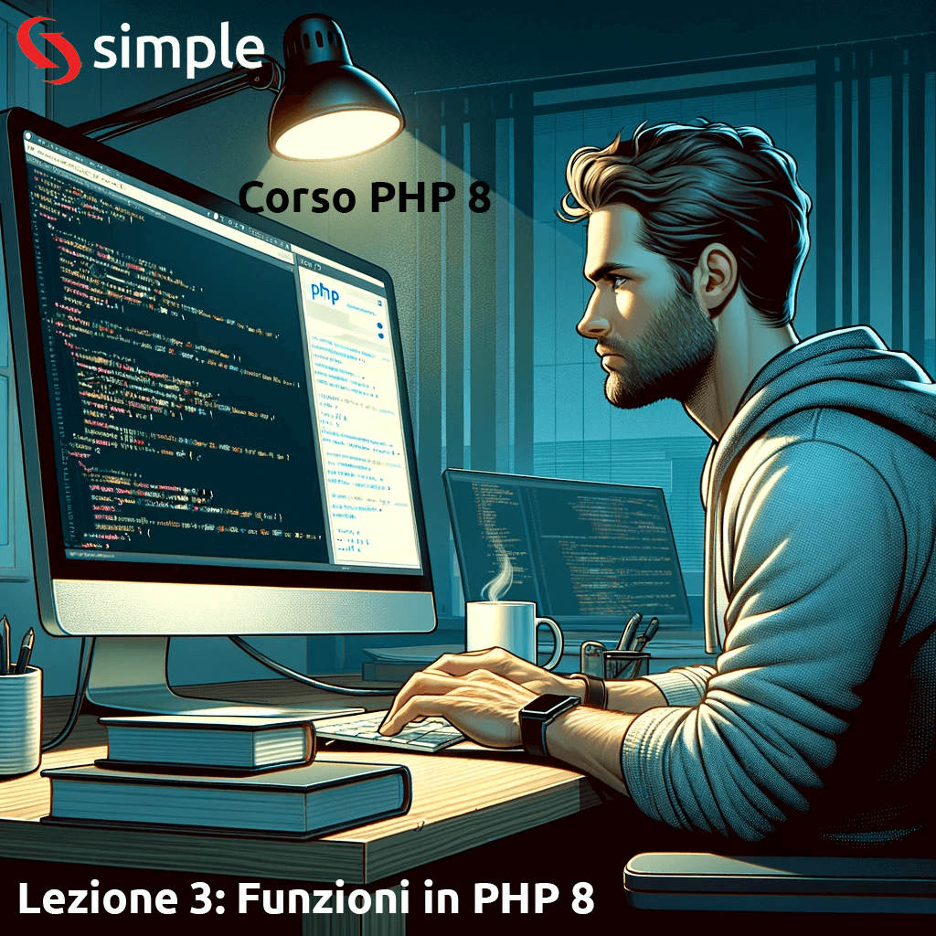 Al momento stai visualizzando Lezione 3: Funzioni in PHP 8 – Corso PHP 8 Gratis